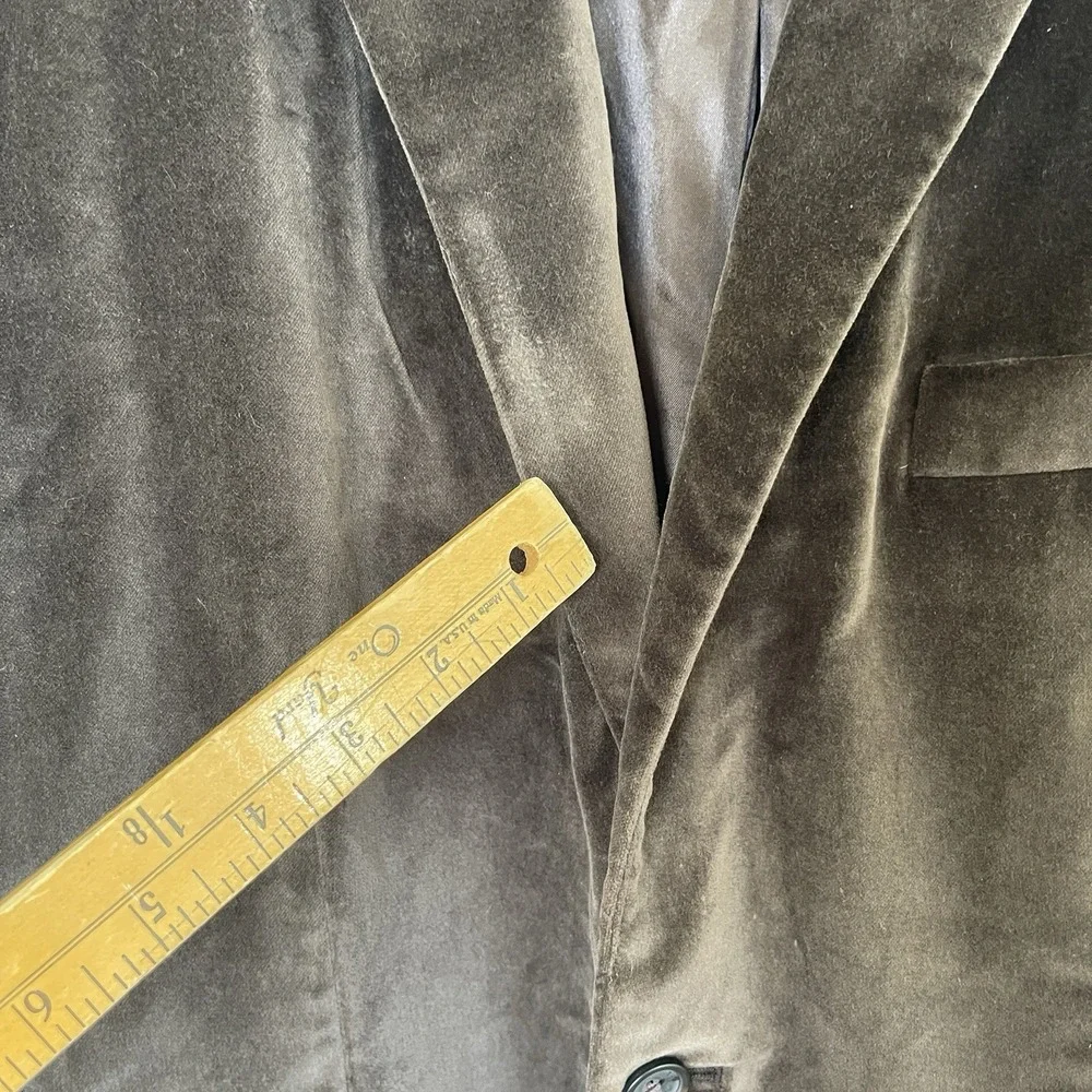 Banana Republic Mens Cotton Velvet Sport Coat Size 42R Brown 2 Button Notch READ